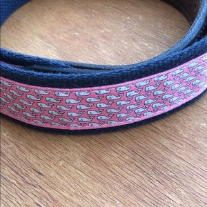 Vineyard Vines Whale Pink Belt
